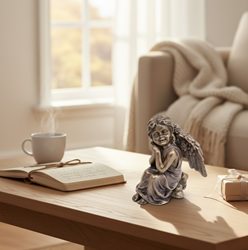 moderne-boligindretning-med-spirituel-engel-figur